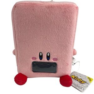 Kirby Pink Vending Mouth Machine Plush Toy NWT
